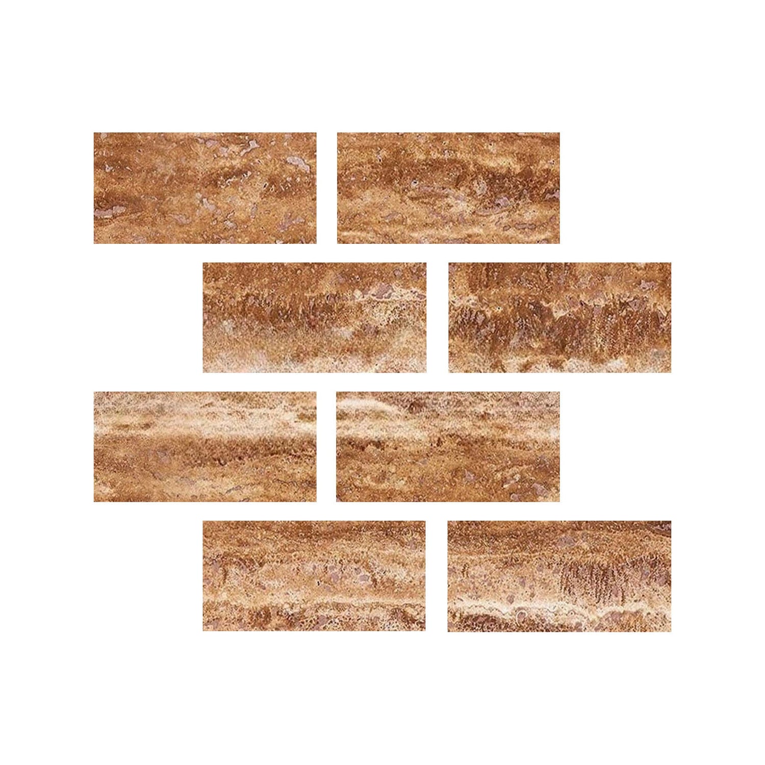 4 X 8 Noce Exotic Travertine Vein Cut Filled & Honed Tile-Travertine Tile-American Tile Depot