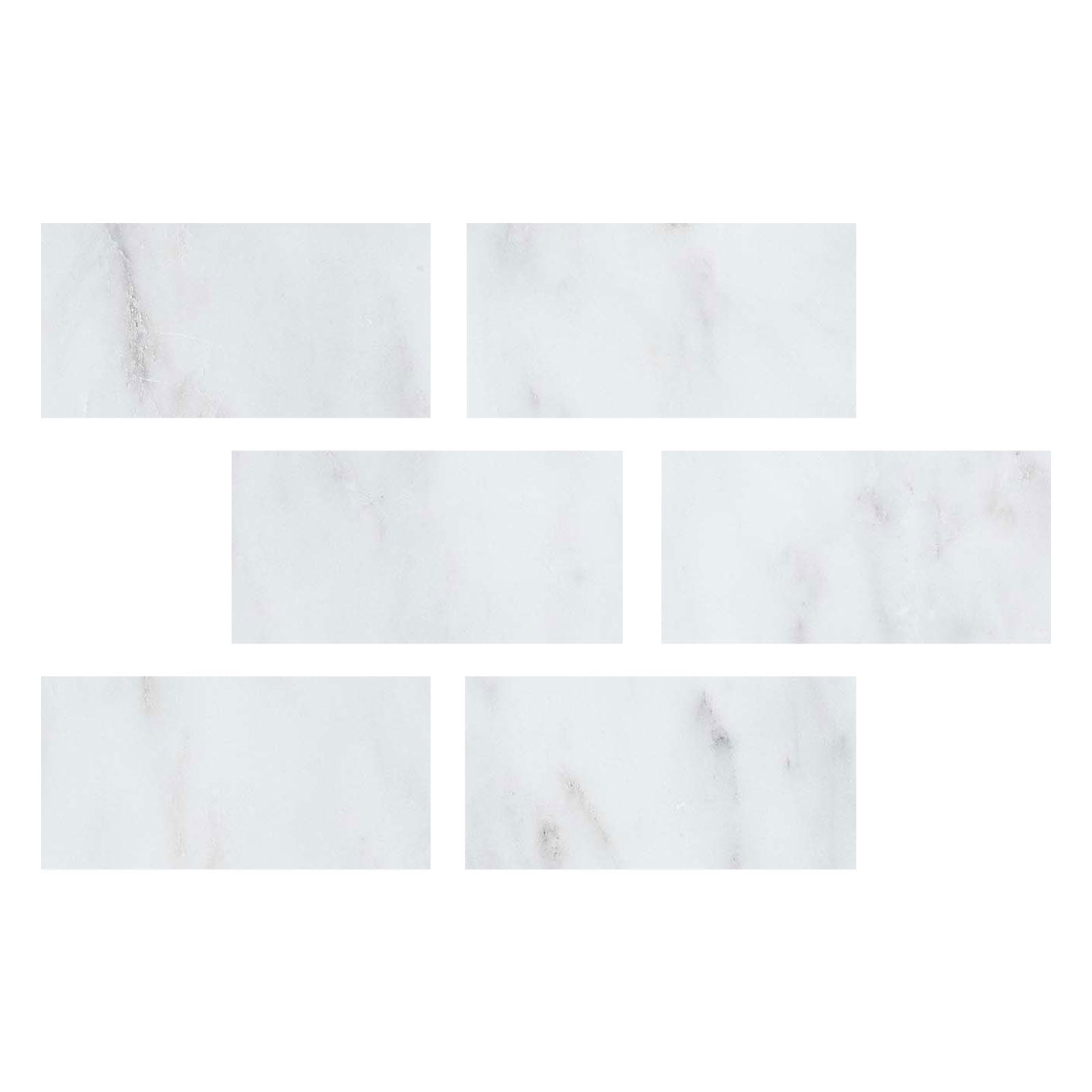 4 X 8 Oriental White / Asian Statuary Marble Polished Field Tile-Marble Tile-American Tile Depot