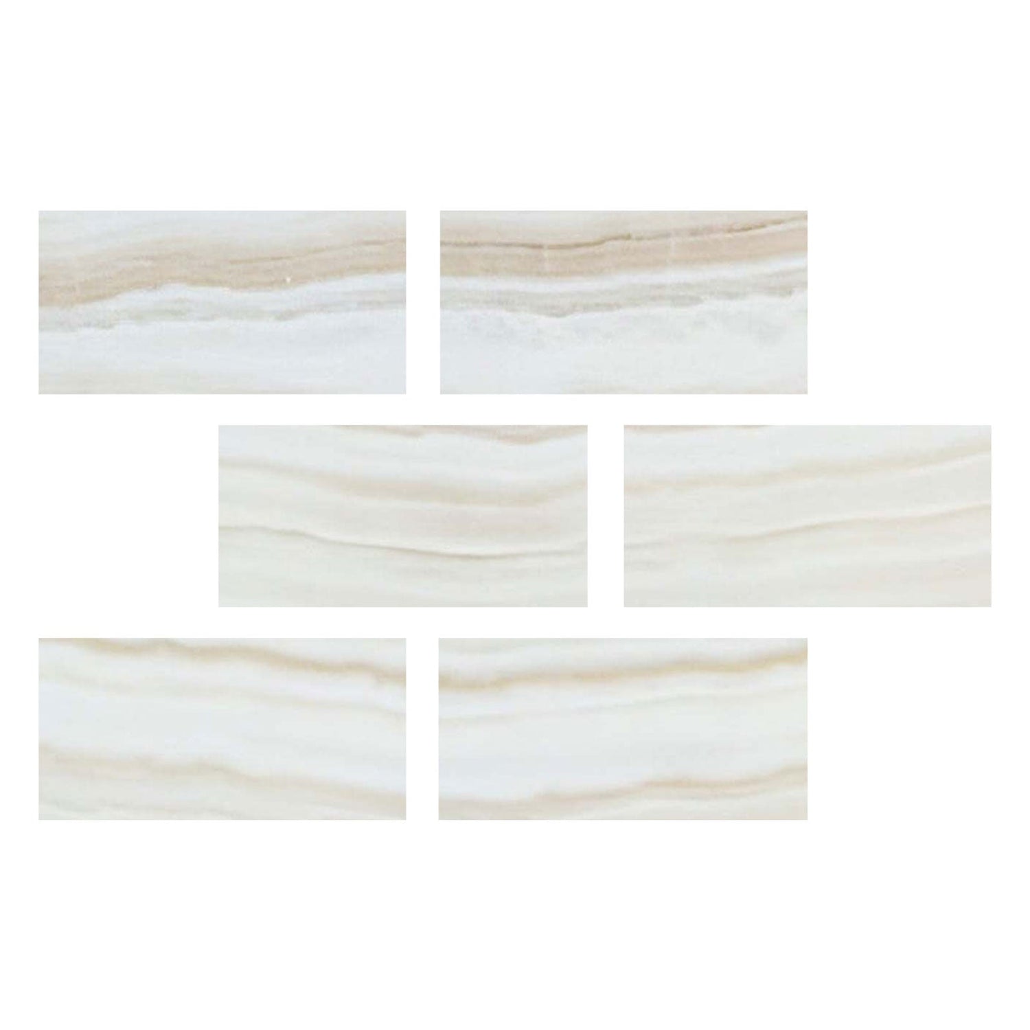 4 X 8 Premium White Onyx VEIN-CUT Polished Field Tile-Onyx Tile-American Tile Depot