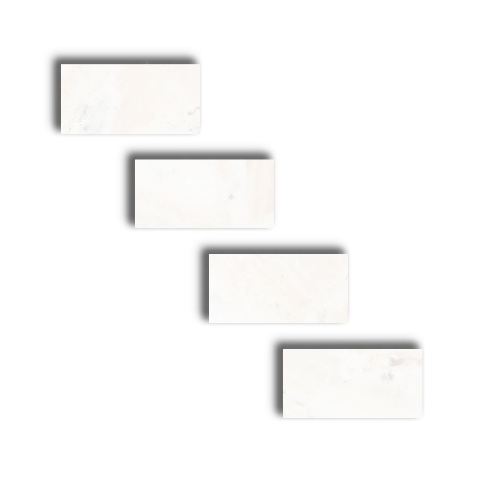 4 X 8 Thassos White Marble Honed Field Tile-Marble Tile-American Tile Depot