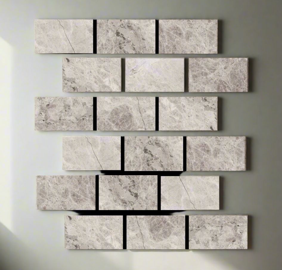 4 X 8 Tundra Gray (Atlantic Gray) Marble Polished Tile-Marble Tile-American Tile Depot