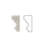 Premium White Onyx Polished 2 X 12 Milano Molding Trim