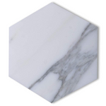 Calacatta Gold Marble Polished 6" Hexagon Tile-Marble Mosaic-American Tile Depot