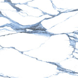 Sample of 48 X 48 Calacatta Blue Matte Marble Look Porcelain Tile-Sample-American Tile Depot