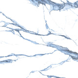 Sample of 48 X 48 Calacatta Blue Matte Marble Look Porcelain Tile-Sample-American Tile Depot