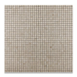 5/8 X 5/8 Crema Marfil Marble Honed Mosaic Tile