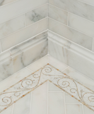 4 X 12 Calacatta Oliva Marble Honed Field Tile