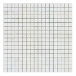 5/8 X 5/8 Thassos White Marble Polished Mosaic Tile-Marble Mosaic-American Tile Depot