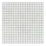 5/8 X 5/8 Thassos White Marble Polished Mosaic Tile-Marble Mosaic-American Tile Depot