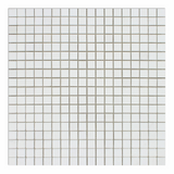 5/8 X 5/8 Thassos White Marble Polished Mosaic Tile