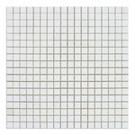 5/8 X 5/8 Thassos White Marble Honed Mosaic Tile-Marble Mosaic-American Tile Depot