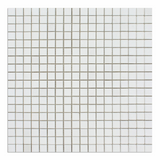 5/8 X 5/8 Thassos White Marble Polished Mosaic Tile