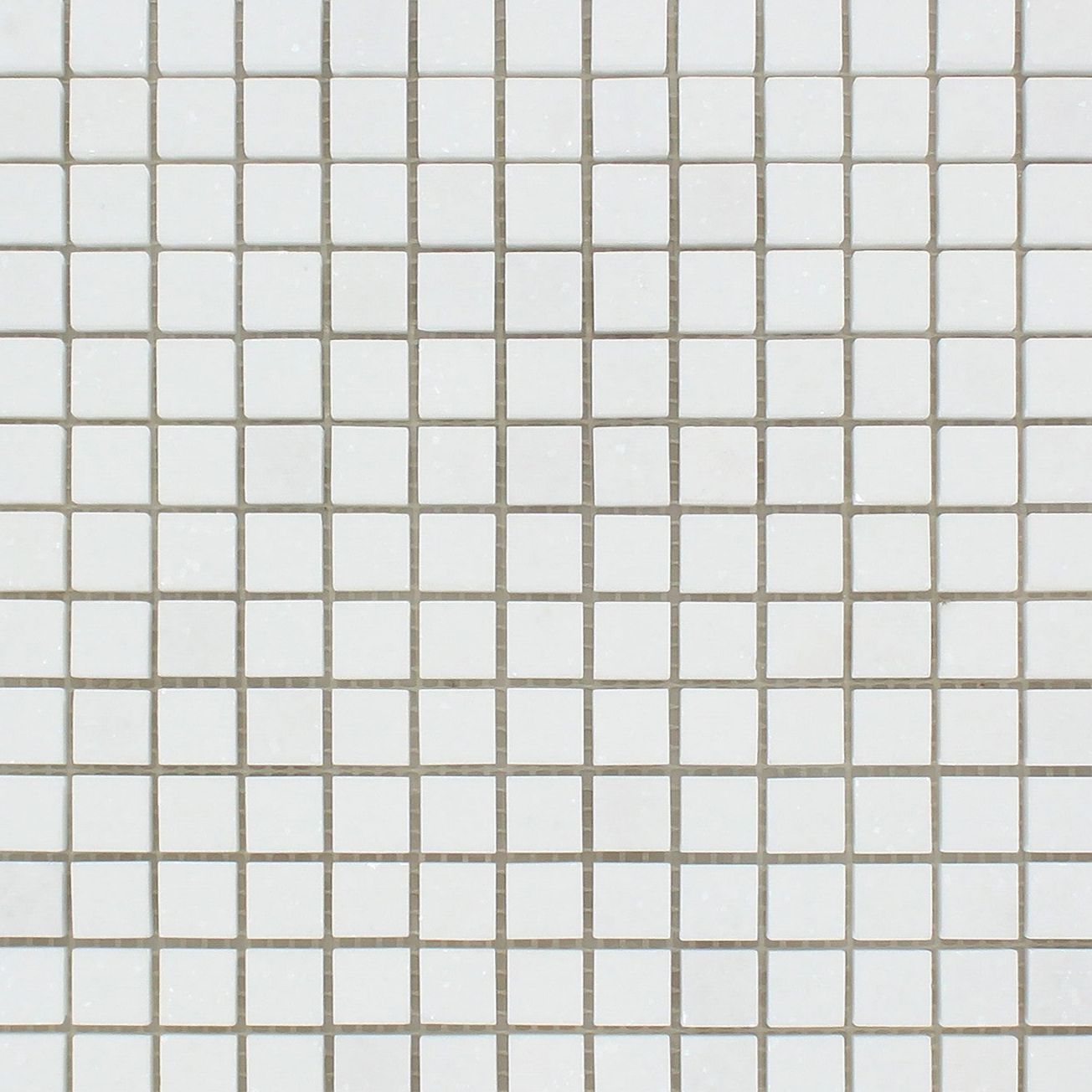 5/8 X 5/8 Thassos White Marble Polished Mosaic Tile-Marble Mosaic-American Tile Depot