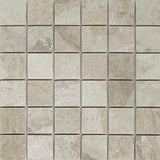 2 X 2 Diano Royal ( Queen Beige ) Marble Polished Mosaic Tile