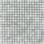 5/8 X 5/8 Bianco Venatino (Bianco Mare) Marble Honed Mosaic Tile-Marble Mosaic-American Tile Depot