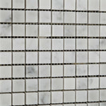 5/8 X 5/8 Carrara White Marble Polished Mosaic Tile-Marble Mosaic-American Tile Depot