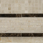 5/8 X 5/8 Crema Marfil Marble Honed Mosaic Tile-Marble Mosaic-American Tile Depot