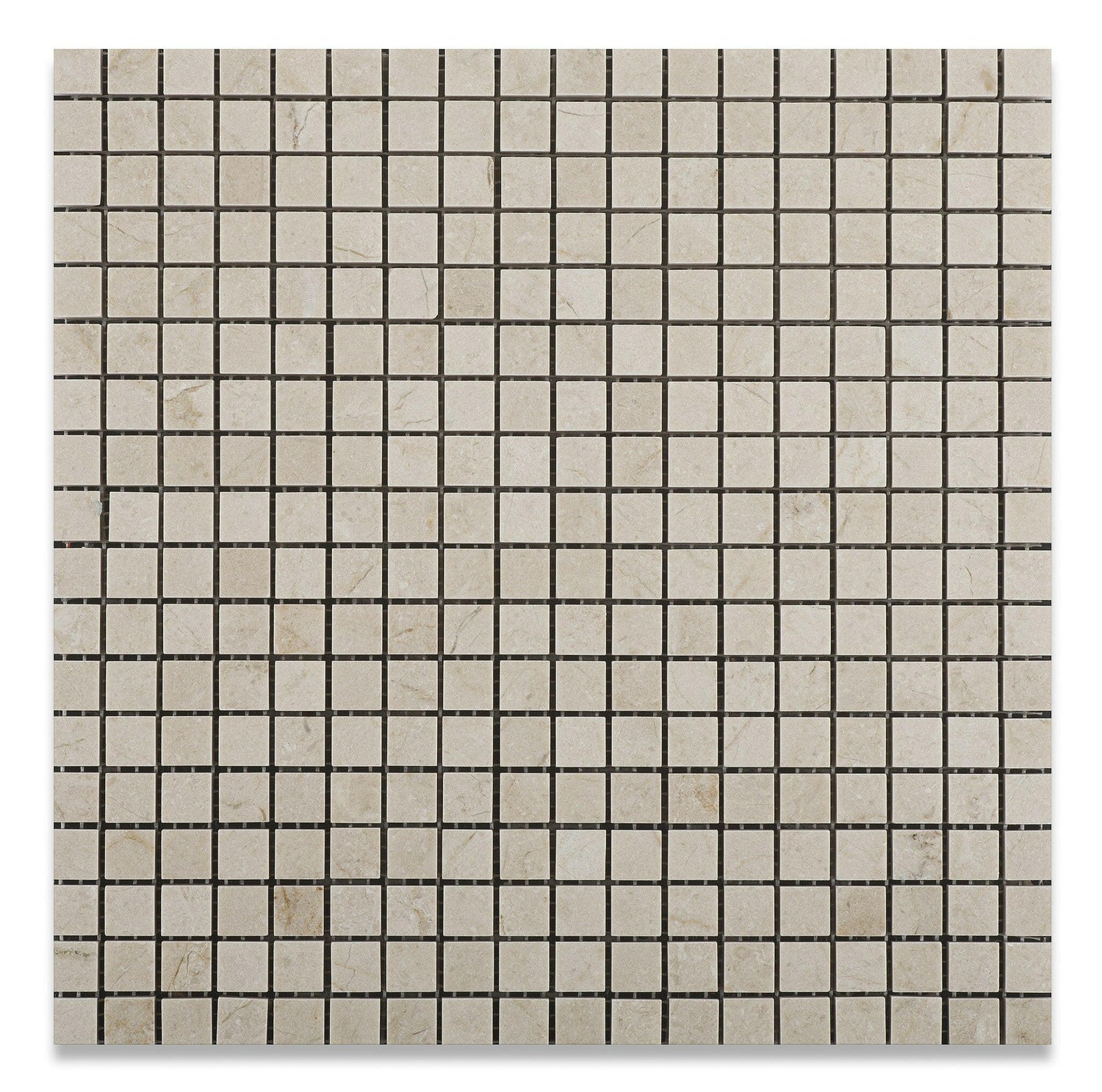 5/8 X 5/8 Crema Marfil Marble Honed Mosaic Tile-Marble Mosaic-American Tile Depot