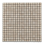 5/8 X 5/8 Crema Marfil Marble Tumbled Mosaic Tile-Marble Mosaic-American Tile Depot