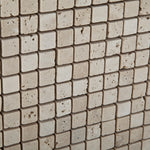 5/8 X 5/8 Ivory Travertine Tumbled Mosaic Tile-Travertine Mosaic-American Tile Depot