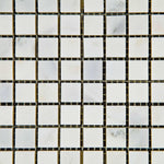 5/8 X 5/8 Oriental White / Asian Statuary Marble Polished Mosaic Tile-Marble Mosaic-American Tile Depot