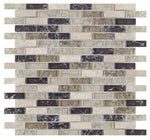 5/8 x 2 Iceberg Grey Stack Linear Mosaic Wall Tile-Mixed Mosaic-American Tile Depot