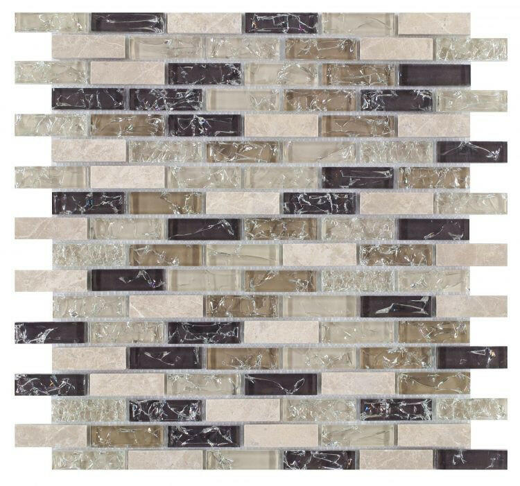 5/8 x 2 Iceberg Grey Stack Linear Mosaic Wall Tile-Mixed Mosaic-American Tile Depot