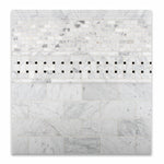 Carrara White Marble Polished Baby Brick Mosaic Tile