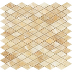 Honey Onyx Polished 1'' Diamond Mosaic Tile-Onyx Mosaic-American Tile Depot