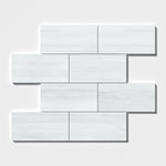 6 X 12 Bianco Dolomite Polished Marble Field Tile-Marble Tile-American Tile Depot