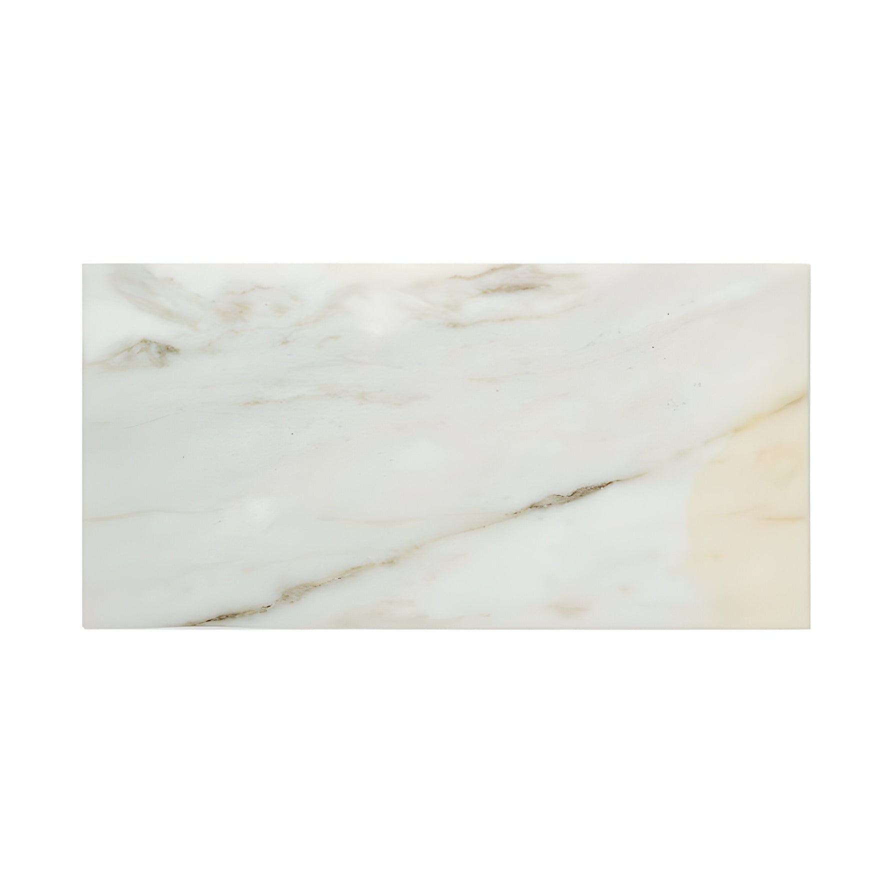 6 X 12 Calacatta Gold Marble Polished Subway Brick Field Tile-Marble Tile-American Tile Depot