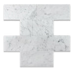 6 X 12 Carrara White Marble Honed Subway Brick Field Tile-Marble Tile-American Tile Depot