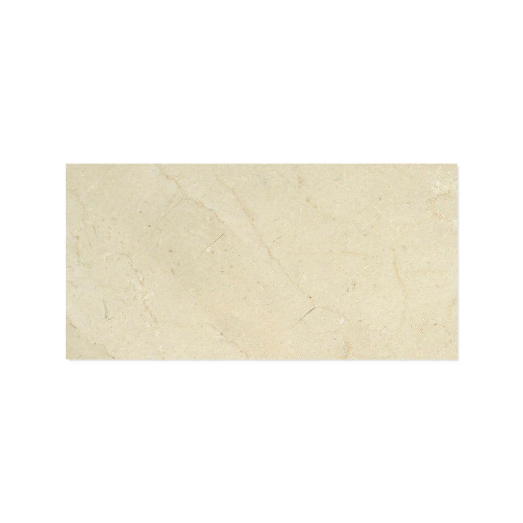 6 X 12 Crema Marfil Marble Polished Subway Brick Field Tile-Marble Tile-American Tile Depot