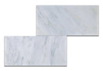 6 X 12 Oriental White / Asian Statuary Marble Honed Subway Brick Field Tile-Marble Tile-American Tile Depot