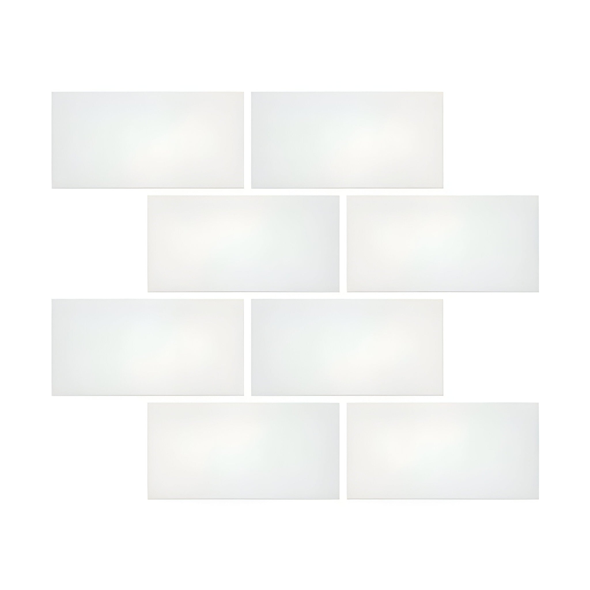 6 X 12 Thassos White Marble Polished Subway Brick Field Tile-Marble Tile-American Tile Depot