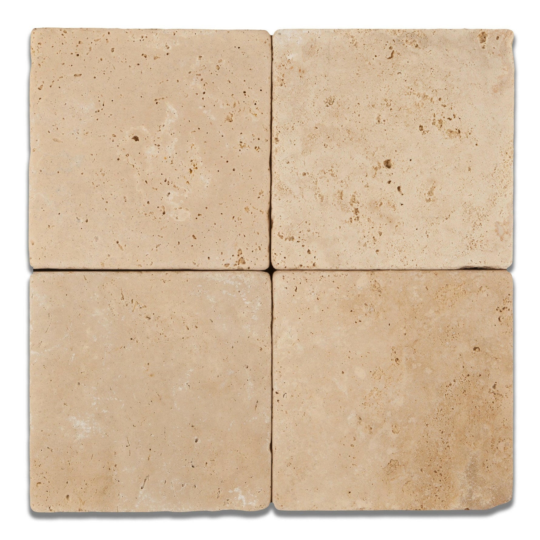 6 X 6 Ivory Travertine Tumbled Field Tile-Travertine Tile-American Tile Depot