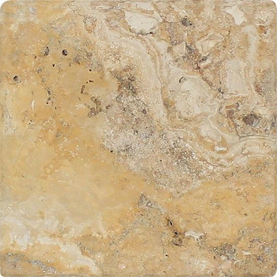 6 X 6 Valencia Travertine Tumbled Field Tile-Travertine Tile-American Tile Depot