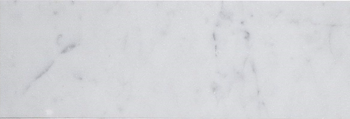 4 X 12 Carrara White Marble Honed Field Tile