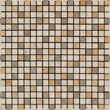 5/8 X 5/8 Mixed Travertine Tumbled Mosaic Tile