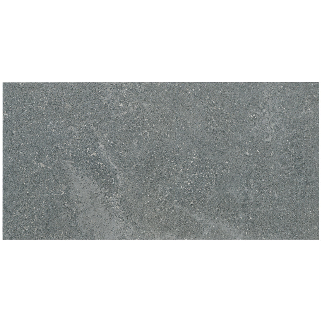 12 X 24 Chamonix Dark Gray Matte Limestone Look Porcelain Tile-Porcelain Tile Large Formate-American Tile Depot