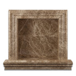 Emperador Light  Marble Hand-Made Custom Shampoo Niche / Shelf - SMALL - Polished