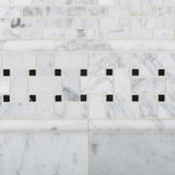 Carrara White Marble Polished Baby Brick Mosaic Tile