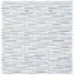 Horizon Sunrise Carrara Goose Linear Mosaic Wall Tile-Mixed Mosaic-American Tile Depot