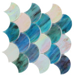 Seashell Sky Scale Glass Mosaic Tile-Glass Mosaic-American Tile Depot