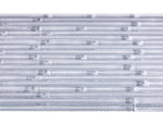 Horizon Sunrise Silver White Linear Glass Mosaic Wall Tile-Glass Mosaic-American Tile Depot