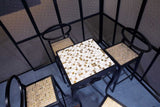1 x 1 Phoenix Malla Alexandria Polished Square Glass Mosaic Tile