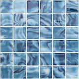 Phoenix Jasper Navagio Polished Square Glass Mosaic Tile-Recycled Glass Mosaic-American Tile Depot