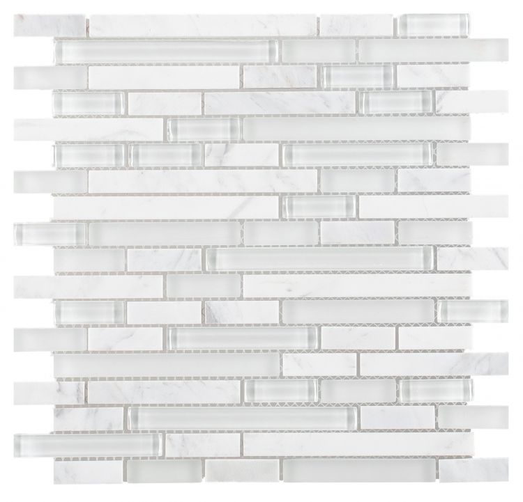 Horizon Sunrise Victory Linear Mosaic Wall Tile-Mixed Mosaic-American Tile Depot