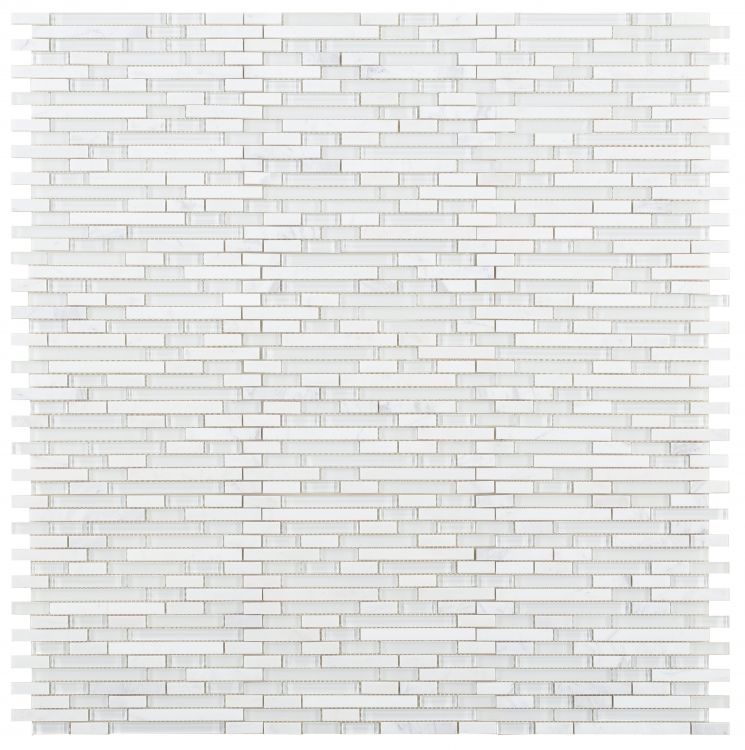 Horizon Sunrise Victory Linear Mosaic Wall Tile-Mixed Mosaic-American Tile Depot