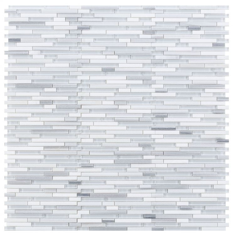 Horizon Sunrise Montage Light Linear Mosaic Wall Tile-Mixed Mosaic-American Tile Depot